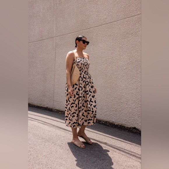 a new day Beige and Black Patterned Dress - Picture 5 of 11